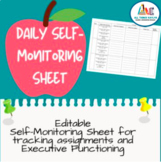 Daily Self-Monitoring Sheet