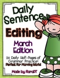 Daily Sentence Editing {March Edition}