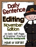 Daily Sentence Editing {November Edition}
