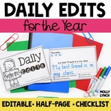 Daily Sentence Edits for the YEAR! Bundle