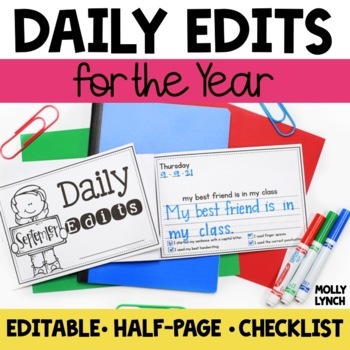 Preview of Daily Sentence Edits for the YEAR! Bundle