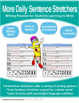 Preview of Daily Sentence Stretchers  - Creative Writing Resource for Primary Grades