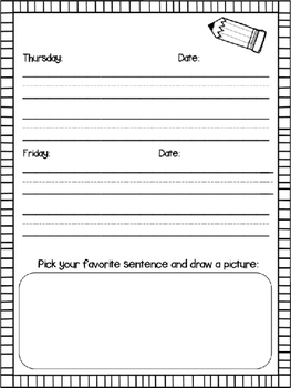 Daily Sentence Writing by Kindergarten Busy Bees | TpT