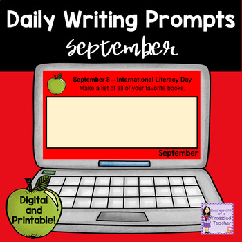Writing Prompts | September | Printable and Distance Learning | TPT