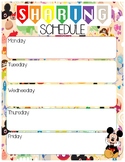 Daily Sharing Schedule for Morning Meetings