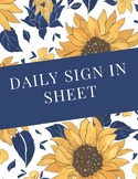 Daily Sign In Sheet