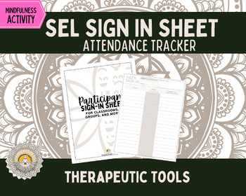 Preview of Daily Sign-in Sheet with Mood Check-in | Mindfulness, SEL, student engagement
