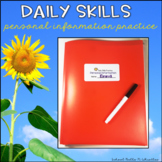 Daily Skills Folder-Personal Information Practice