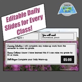 Daily Slides --Learning Intentions and Success Criteria an