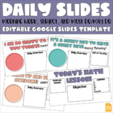 Daily Slides | ALL SUBJECTS | Editable on Google Slides | 