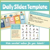 Daily Slides | Ignite, Chunk, Chew, Reivew | Teacher Templ