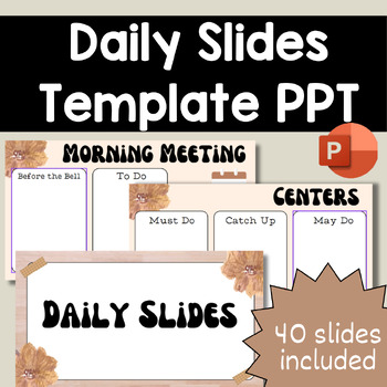 Preview of Daily Slides - PPT Template - Neutral Theme [NON-EDITABLE]