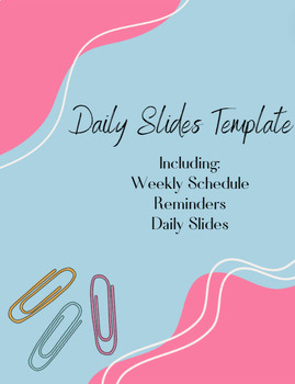 Preview of Daily Slides Template