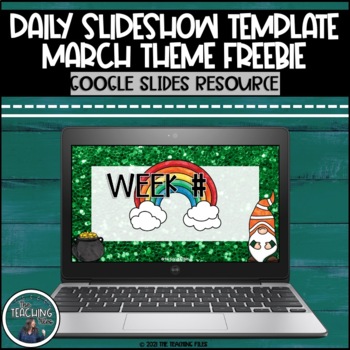 Preview of Daily Slides Template March Freebie 