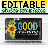 Daily Slides Templates for Google Slides & PowerPoint Sunflowers