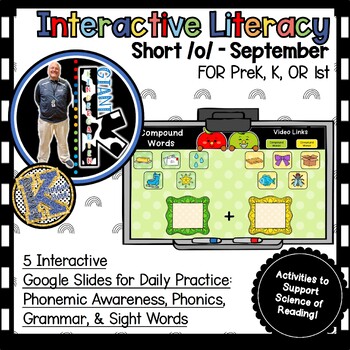 Preview of Daily Slides for Interactive Digital Literacy Skills SHORT /o/ SEPTEMBER