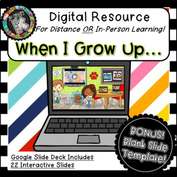 Preview of Daily Slides for When I Grow Up Community Helpers - Google Slides