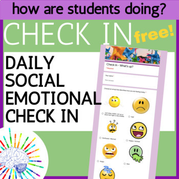 Preview of Daily Social Emotional Check In with Students