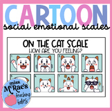 Daily Social Emotional Learning | Check In Scales | Cartoon Pack
