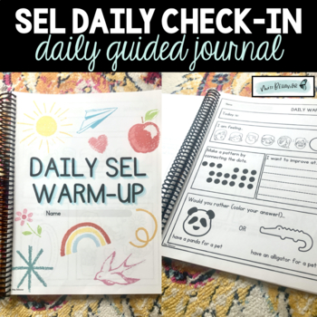 Preview of Daily Social Emotional Learning Warm Up Journal