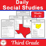 Daily Social Studies Grade 3 Weeks 21 - 30