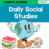 Daily Social Studies: The 5- Minute Activity Grades 3-4