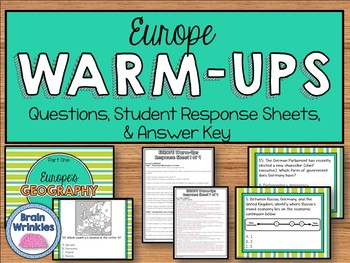 Preview of Daily Warm-Ups: Europe