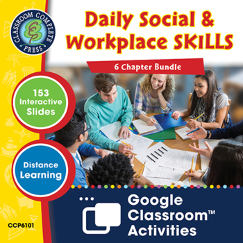 Preview of Daily Social & Workplace Skills - Google Slides BUNDLE Gr. 6-12 (SPED)