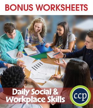 Preview of Daily Social & Workplace Skills Gr. 6-12 - BONUS WORKSHEETS