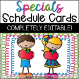 Daily Special Schedule Cards