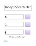 Daily Speech Schedule Visual