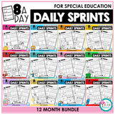 Morning Work and Daily Review for Special Education - Year