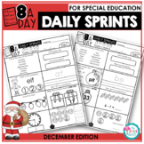 Morning Work and Daily Review for Special Education - December