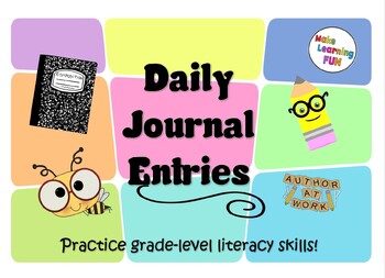 Preview of YEAR LONG ELA  Weekly Student Writing Journal Entries