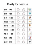 Daily Student or Class Schedule (Editable)