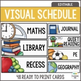 Editable Classroom Schedule Cards