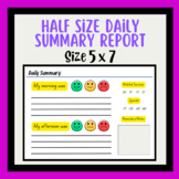 Daily Summary Report, Behavior Resources, Special Needs, S