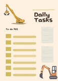 Daily Task Tracker - Machinery - Construction - Task Analysis
