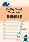 Daily Task Trackers - Desk Task Analysis - Bundle - Classr