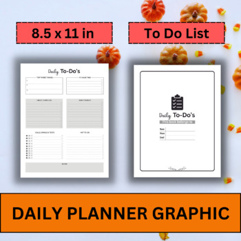 Preview of Daily Teacher Planner & Lifestyle To Do List