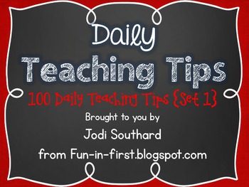 Preview of Daily Teaching Tips {The First 100}