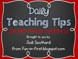 Daily Teaching Tips {The First 100}
