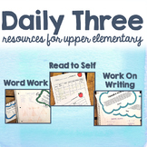 Daily Three (3) BUNDLE - Literacy Center Activities for Up