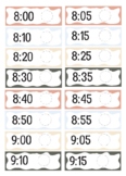 Daily Time Schedule | Neutral Tones | Bold Font