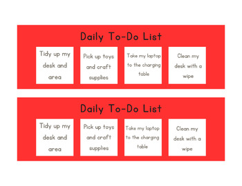 Preview of Daily To-Do List