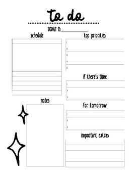 Daily To-Do List by Jackie Teaches | TPT