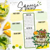 Daily To Do List (Lemons Squeeze the Day)