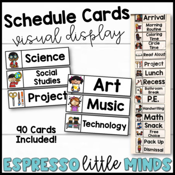Daily Visual Schedule Cards Back-to-School Classroom Display Organization