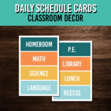 Daily Visual Schedule Cards for Classroom Organization | P
