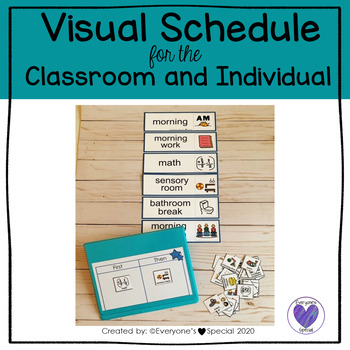Daily Visual Schedule for the Classroom and Individual by Everyone's ...
